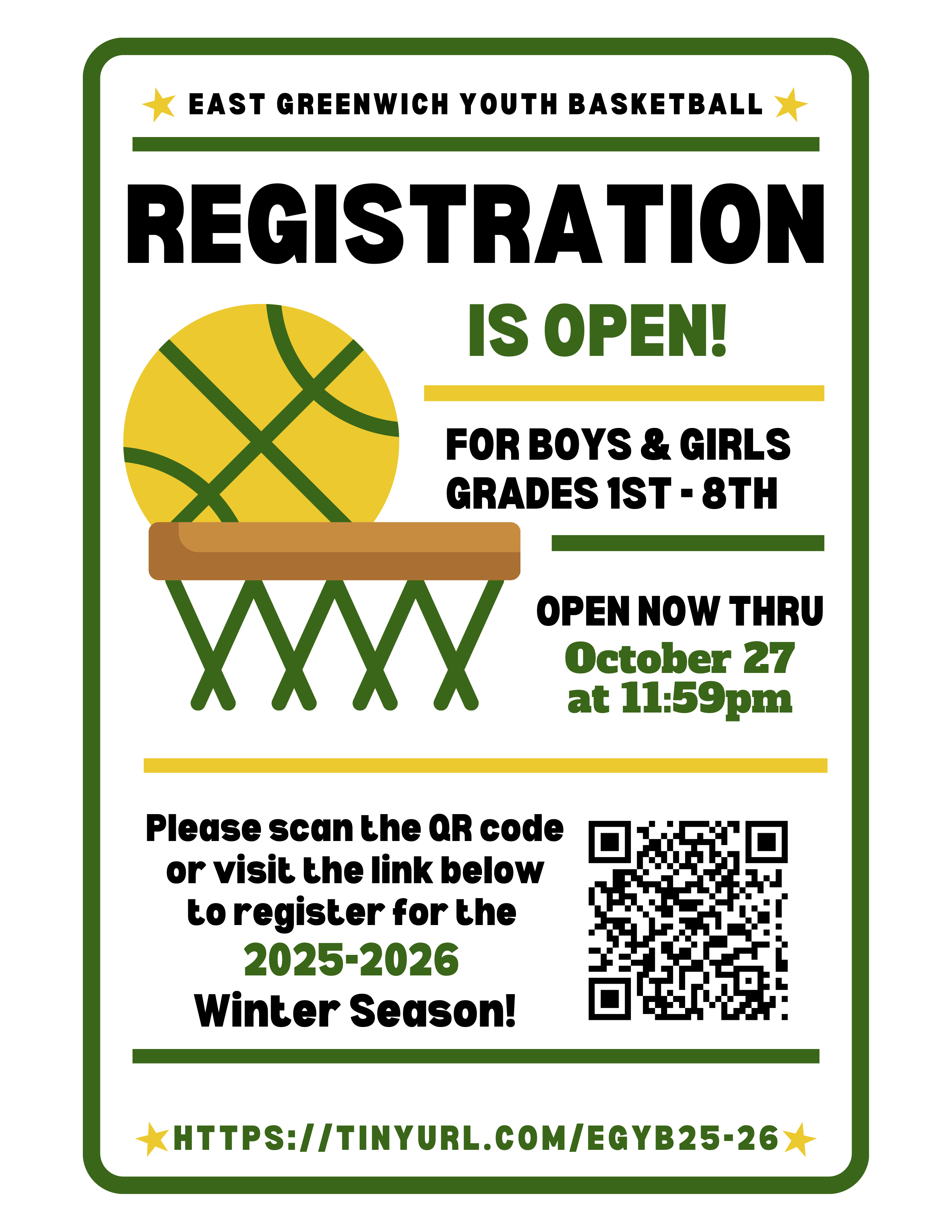 EGYB Registration Flyer