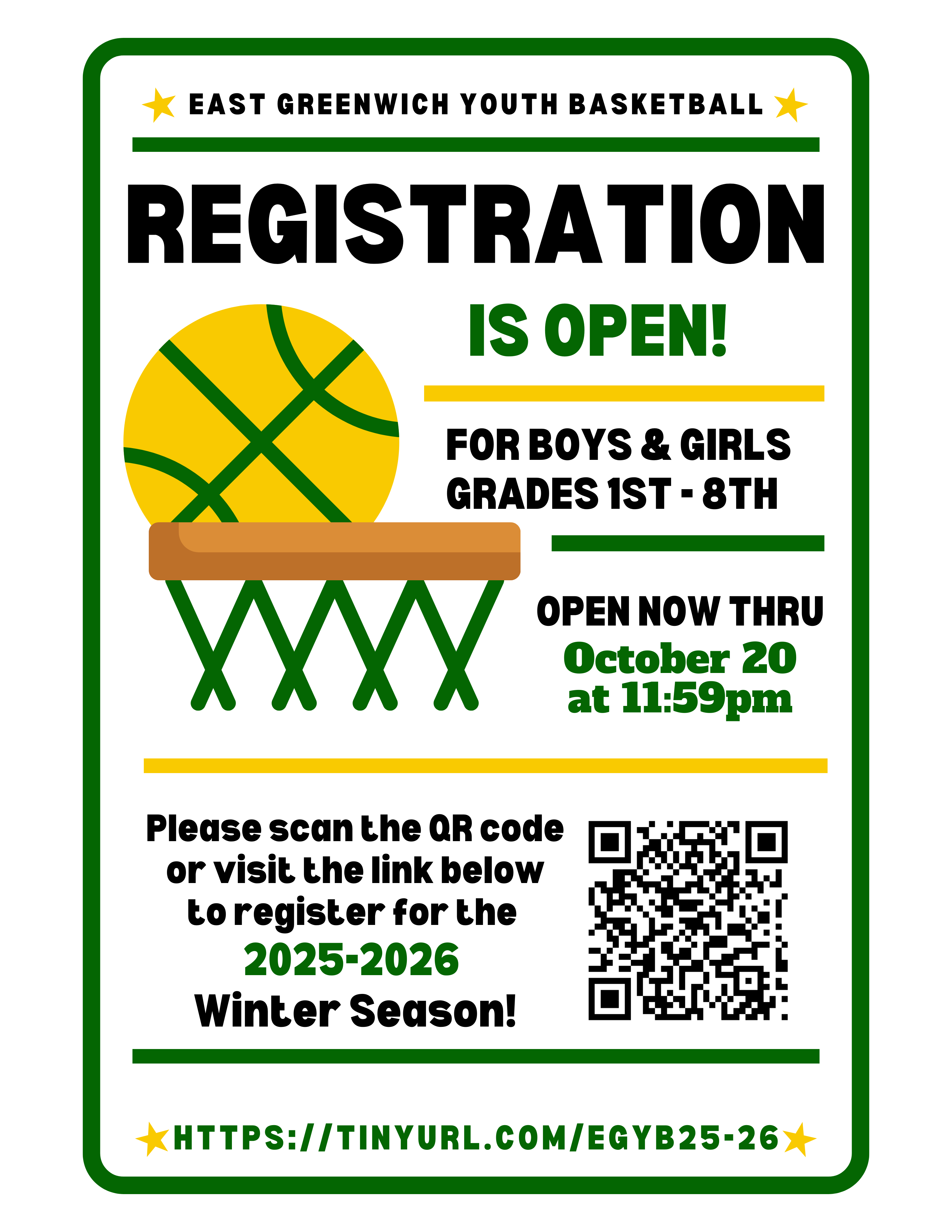 EGYB Registration Flyer